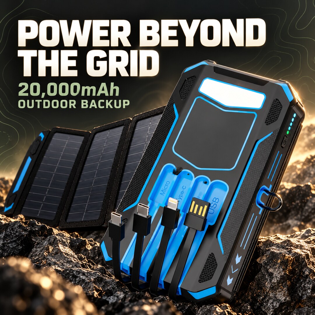 Foldable Solar Power Bank