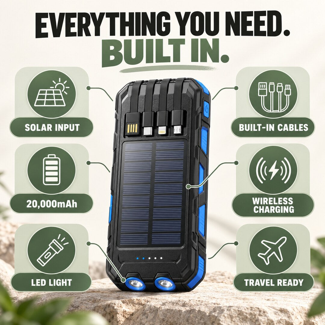 Foldable Solar Power Bank