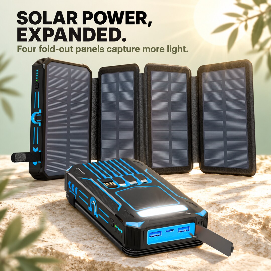 Foldable Solar Power Bank