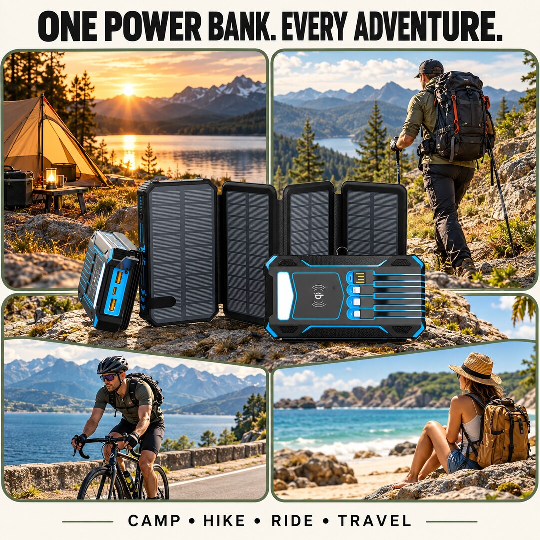Foldable Solar Power Bank