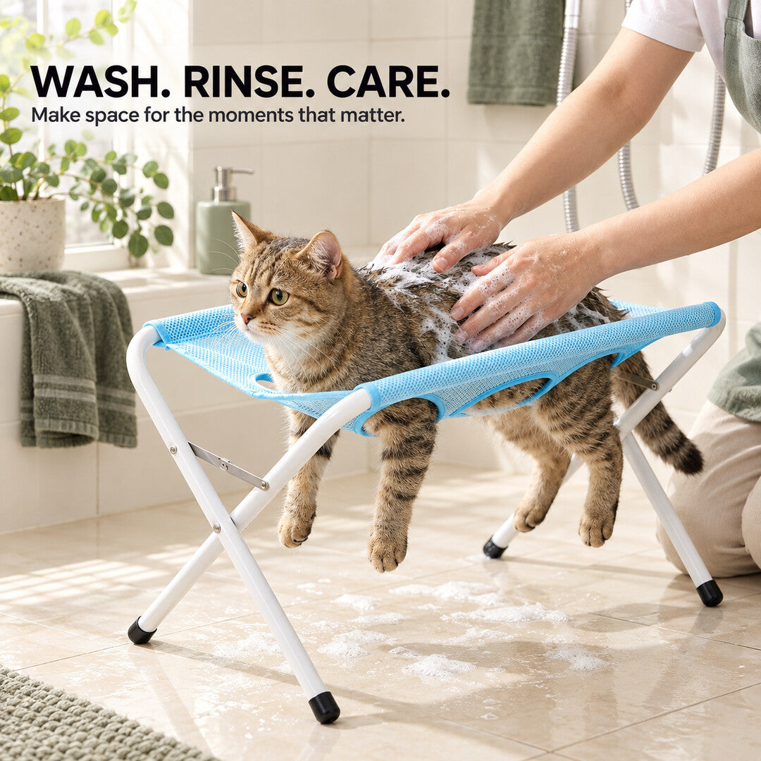 Pet Bathing Hammock Stand