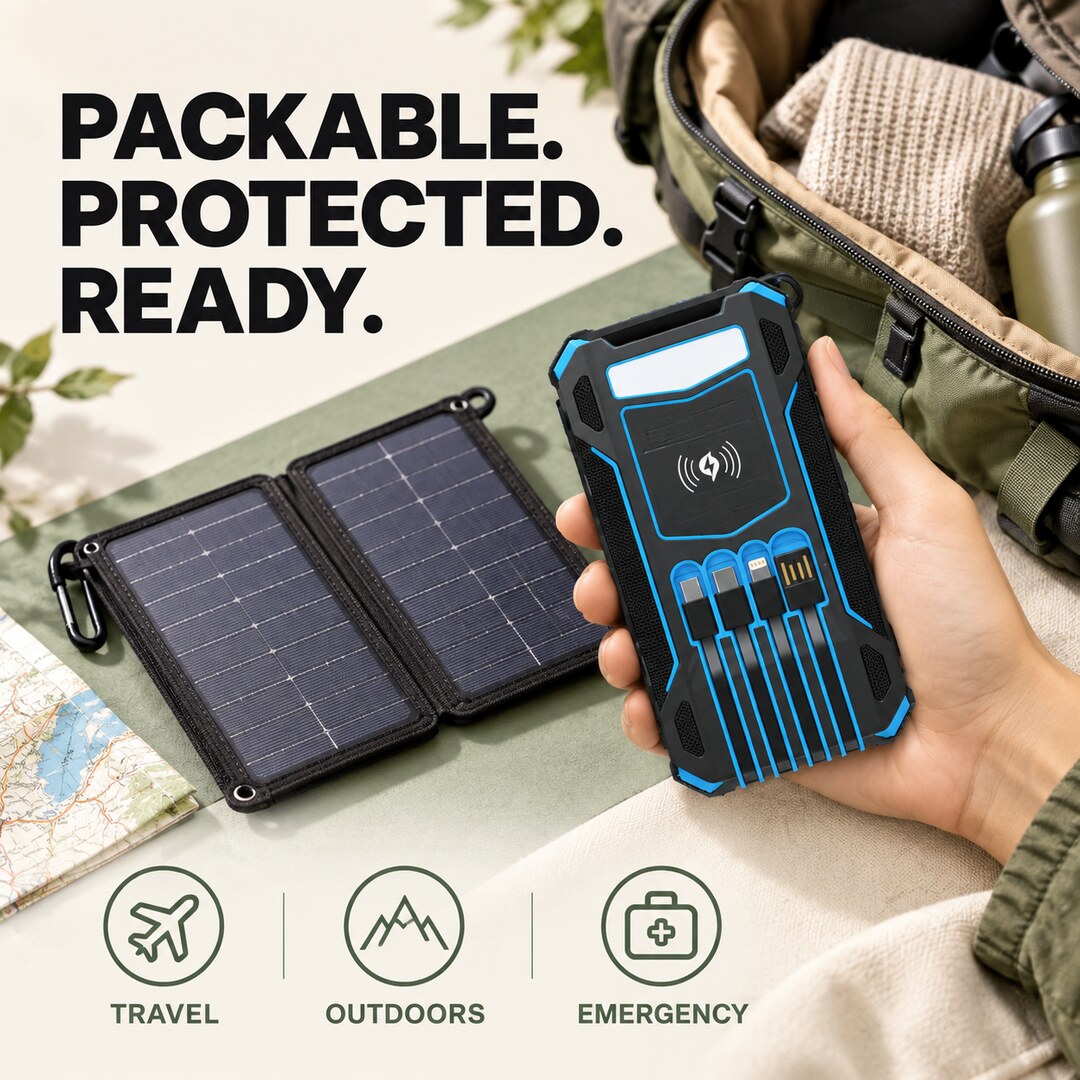 Foldable Solar Power Bank