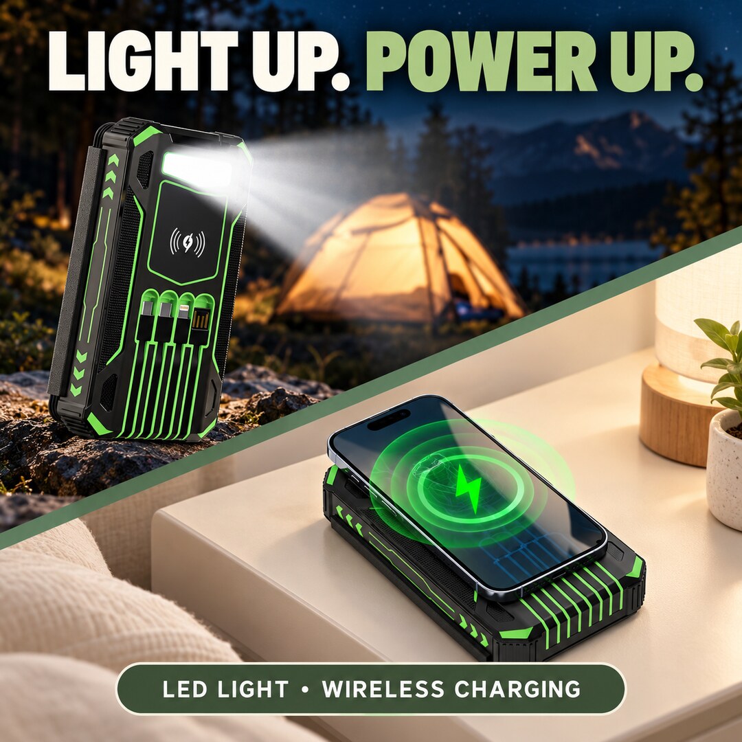 Foldable Solar Power Bank